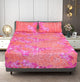 Linen Home Pink And Red Floral Bed Sheet