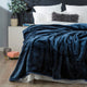Renee Taylor Mink Blanket Acrylic Queen/King Indigo