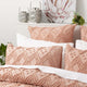 Park Avenue Medallion Vintage Tufted Quilt Cover Blush