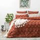 Park Avenue Medallion Vintage Tufted Quilt Cover Auburn