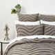 Cloud Linen Wave Quilt Cover Tufted Cotton Chenille Set Grey