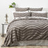 Cloud Linen Wave Quilt Cover Tufted Cotton Chenille Set Grey