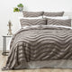 Cloud Linen Wave Quilt Cover Tufted Cotton Chenille Set Grey
