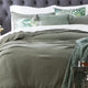 Renee Taylor Solana Washed Cotton Textured Quilt set  Fern