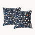 Renee Taylor Twin Pack Velvet Cushion Filled 50 x 50 Cms Terazzo