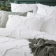 Renee Taylor Moroccan Quilt Cover Tufted Cotton Chenille Set White