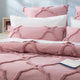 Renee Taylor Moroccan Quilt Cover Tufted Cotton Chenille Set Blush