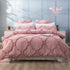 Renee Taylor Moroccan Quilt Cover Tufted Cotton Chenille Set Blush