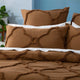 Renee Taylor Moroccan Quilt Cover Tufted Cotton Chenille Set Wood