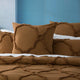 Renee Taylor Moroccan Quilt Cover Tufted Cotton Chenille Set Wood