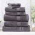 Renee Taylor Stella Bamboo Towel Sets Charcoal
