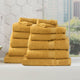Renee Taylor Stella Bamboo Towel Sets Mustard