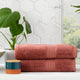 Renee Taylor Stella Bamboo Towel Sets Brick