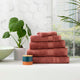 Renee Taylor Stella Bamboo Towel Sets Brick
