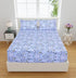 Linen Home Blue Flowers Bed Sheet