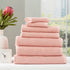 Renee Taylor Cobblestone Ribbed Bath Towel Sets Blush