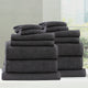 Renee Taylor Cobblestone Ribbed Bath Towel Sets Granite