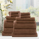 Renee Taylor Cobblestone Ribbed Bath Towel Sets Toffee