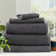 Renee Taylor Cobblestone Ribbed Bath Towel Sets Granite