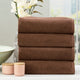 Renee Taylor Cobblestone Ribbed Bath Towel Sets Toffee