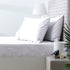 Park Avenue Cotton Natural 500 Thread Count Fitted sheet & pillowcase set White-No Flat Sheet