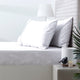 Park Avenue Cotton Natural 500 Thread Count Fitted sheet & pillowcase set White-No Flat Sheet