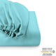 Park Avenue Cotton Natural 500 Thread Count Fitted sheet & pillowcase set Turquoise-No Flat Sheet