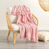 Renee Taylor Throw Alysian Cotton textured Blush
