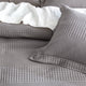 Renee Taylor Elegance Waffle Quilt Cover set Cotton Fossil