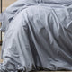 Renee Taylor Quilt Cover Helena Stone washed Set Dusty Blue