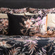 Renee Taylor Grevillea Onyx Quilt cover set 300 Thread Count Cotton Reversible