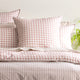 Renee Taylor Vintage washed cotton Alison Quilt cover set Clay