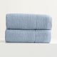 Renee Taylor Cambridge Waffle Towel Sets Blue Mirage