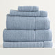 Renee Taylor Cambridge Waffle Towel Sets Blue Mirage