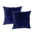 Cloud Linen Trova Cotton Velvet Cushions Ink 50 x 50 Cms Twin Pack