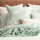 Renee Taylor Bentley Quilt cover set Cotton Jacquard Sage Green