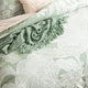 Renee Taylor Bentley Quilt cover set Cotton Jacquard Sage Green