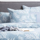Renee Taylor Native Quilt cover set Cotton Jacquard French Blue