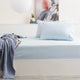 Park Avenue Bamboo Cotton Fitted Sheet & pillowcase Set Mid Blue
