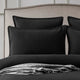 Renee Taylor Chevron Jacquard Quilt cover set Black