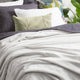 Renee Taylor Plush Velvet Blanket Silver Line