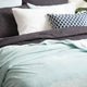 Renee Taylor Plush Velvet Blanket Blue