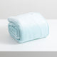 Renee Taylor Plush Velvet Blanket Blue