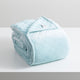 Renee Taylor Heston Sherpa Velvet Blanket Blue