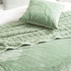 Renee Taylor Heston Sherpa Velvet Blanket Eucalyptus