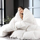 Renee Taylor Luxury 80% White Duck Down and Feather Quilt
