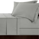 Renee Taylor Strada Egyptian Cotton 1000 Thread Count Sheet Set Silver Charcoal