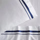 Renee Taylor Cloud Egyptian Cotton 1000 Thread Count Sheet Set White & Navy