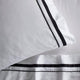 Renee Taylor Cloud Egyptian Cotton 1000 Thread Count Sheet Set White & Charcoal