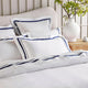 Renee Taylor Cloud Egyptian Cotton 1000 Thread Count Sheet Set White & Navy
